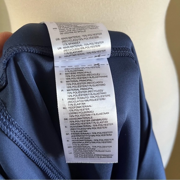 Adidas Designed 2 Move Colorblock Regular Rise 7/8 Tight Blue Pink Size XL - Picture 6 of 11